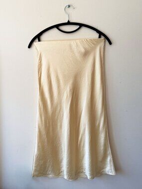 🤍 Babaton by Aritzia Satin Slip Midi Skirt — Size 6